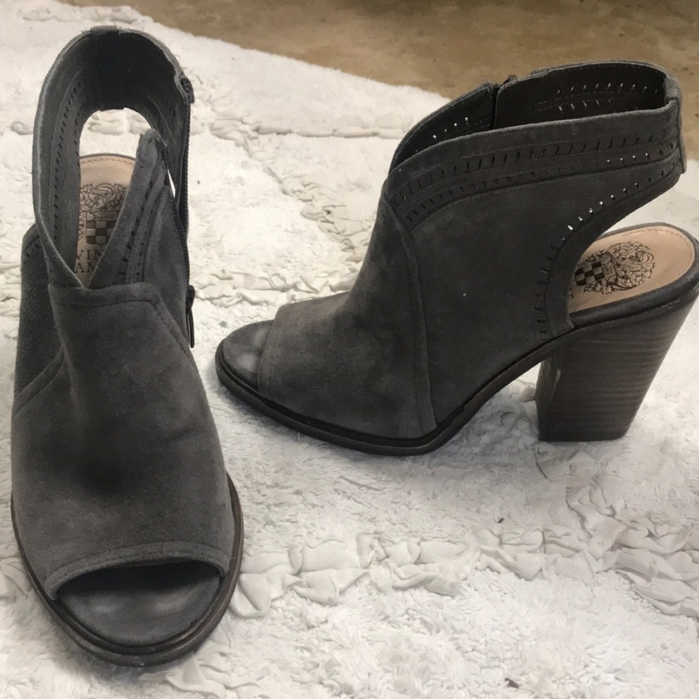 Vince Camuto booties. Gray, 6.5